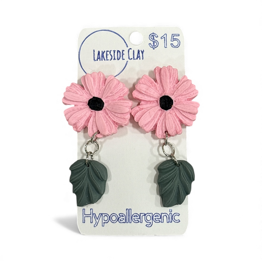 Pink Flowers and Leaves