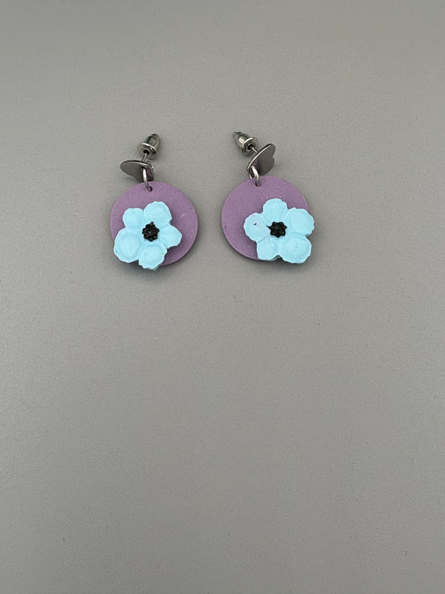 Blue 3D Flowers