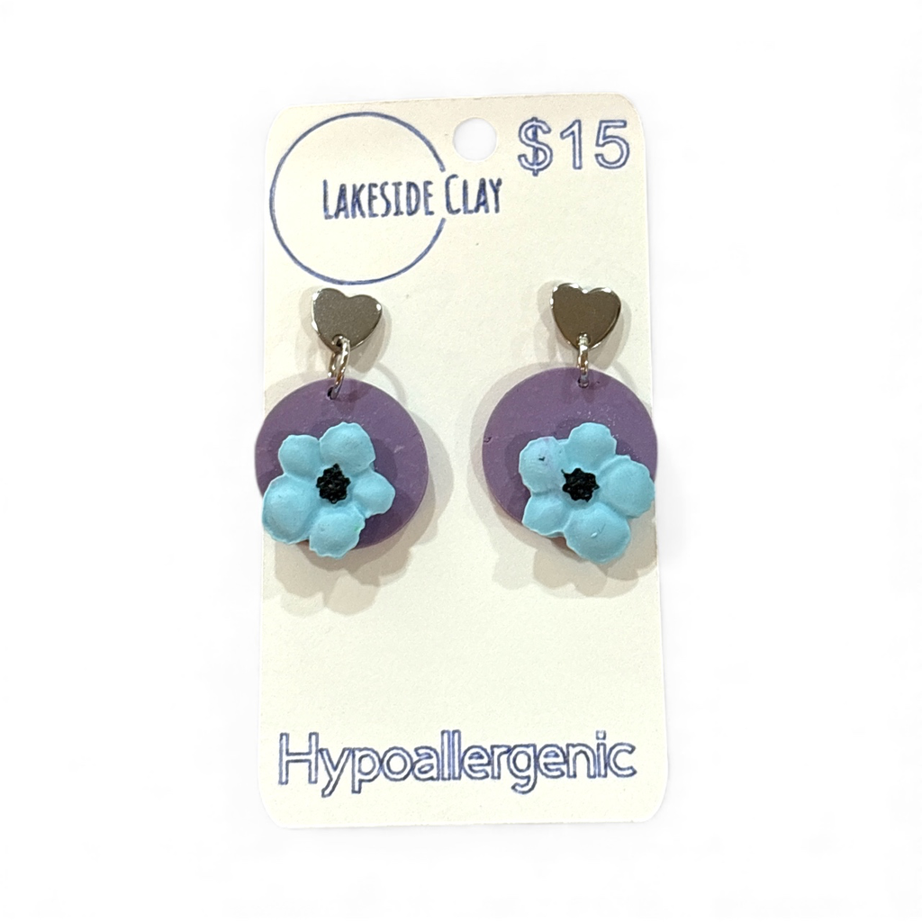 [1-14] Blue 3D Flowers