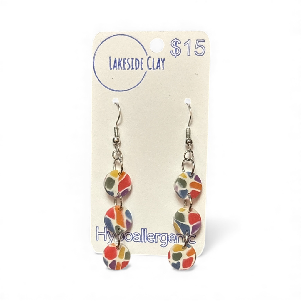 Rainbow Mosaic Triple Circles