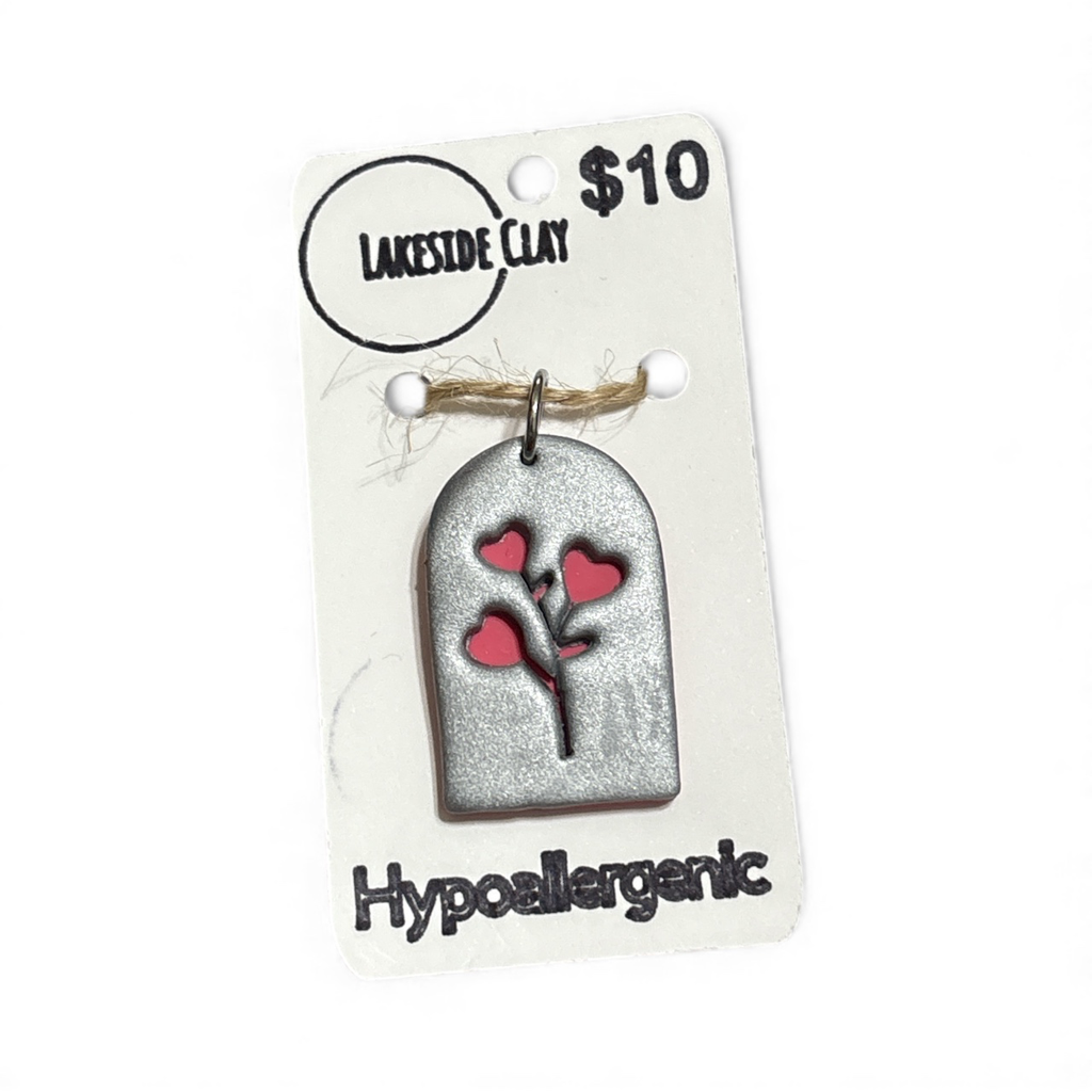 Heart Flowers Pendant