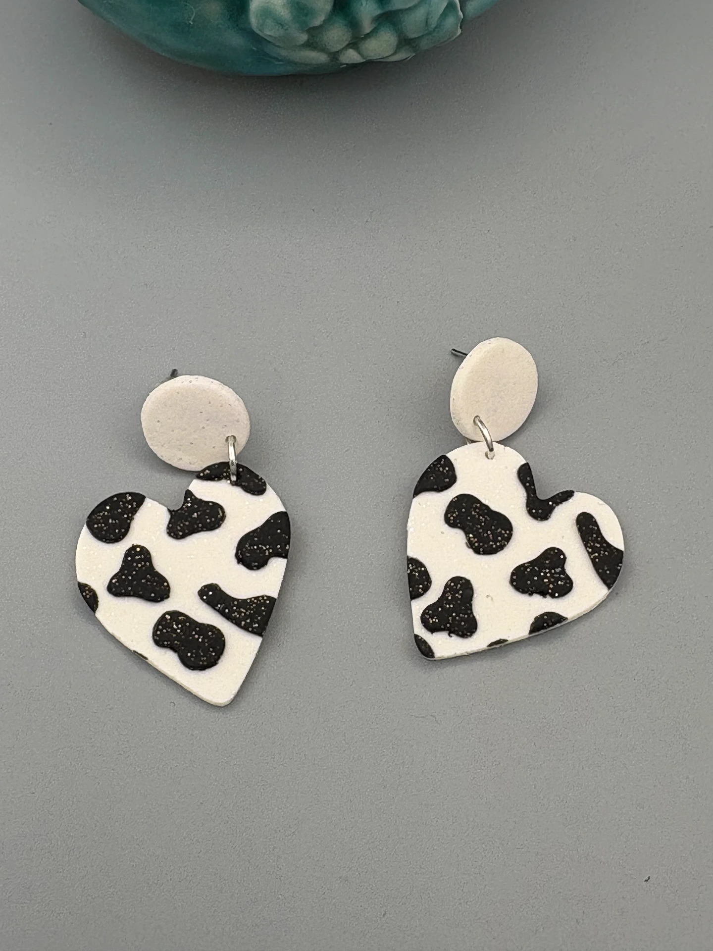 Cow Print Hearts