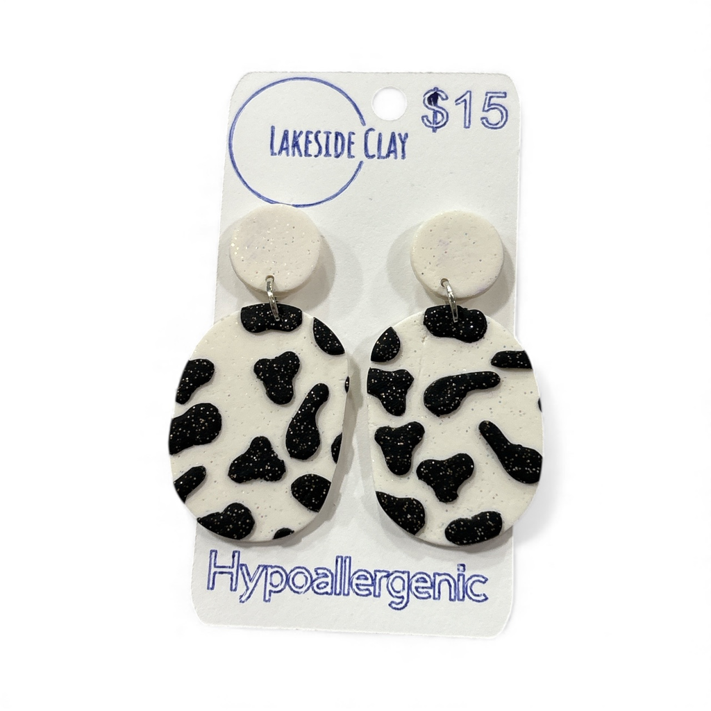 Cow Print Ovals