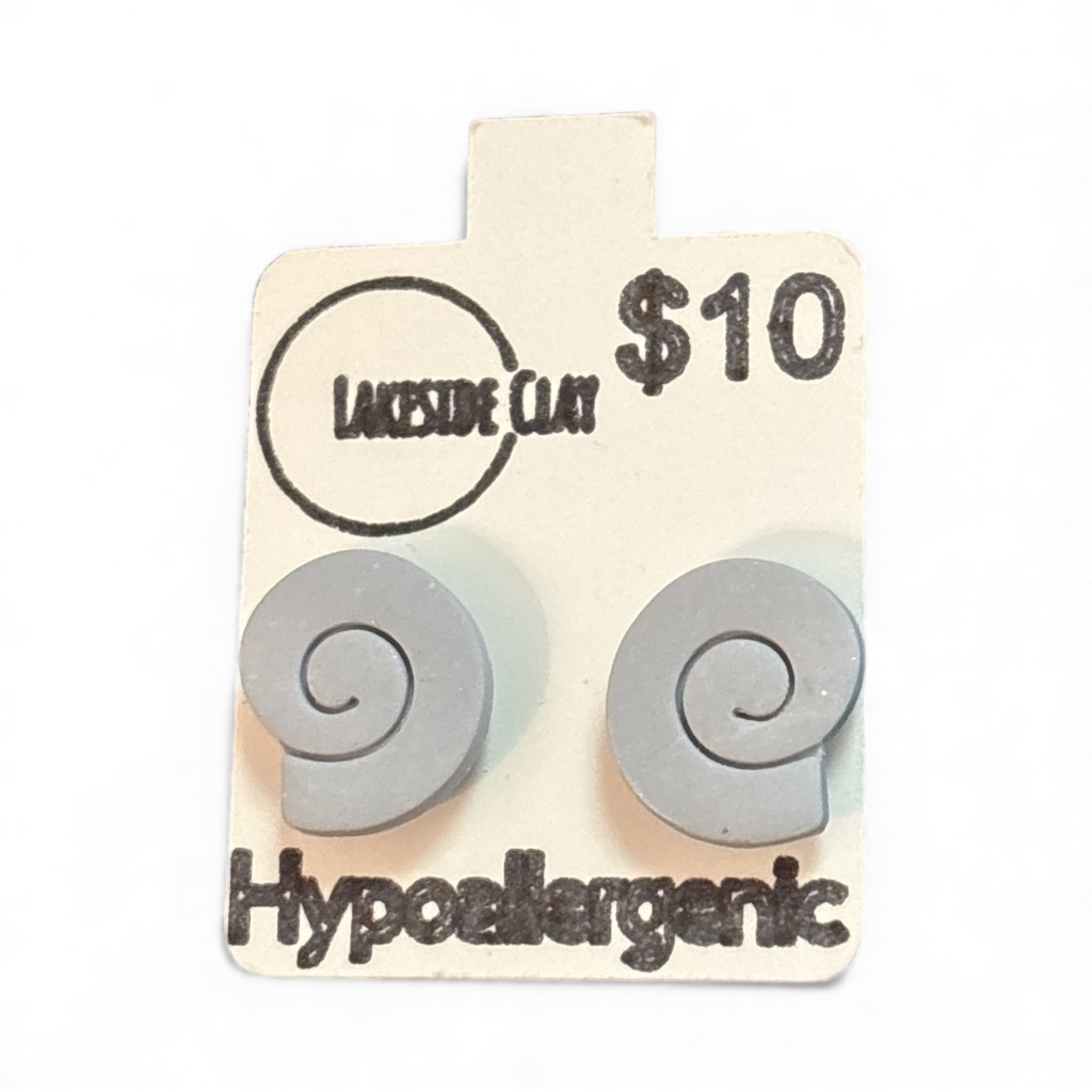 Grey Shell Studs