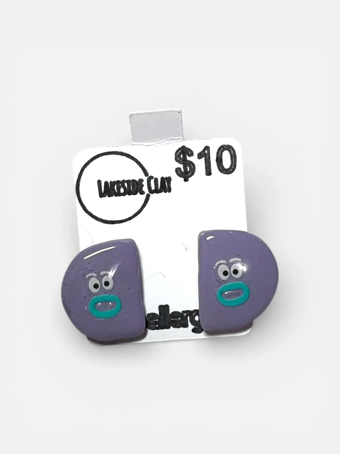 Lilac Semi Circle Funny Faces