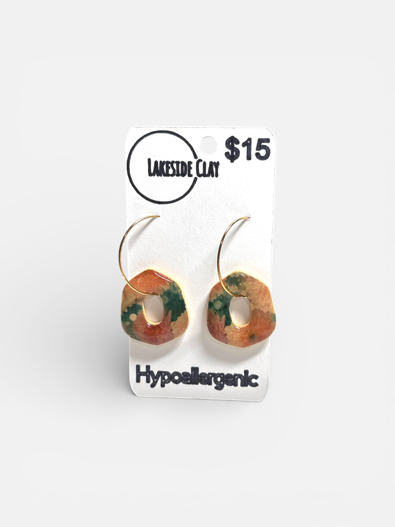 Flower Pattern Hoops