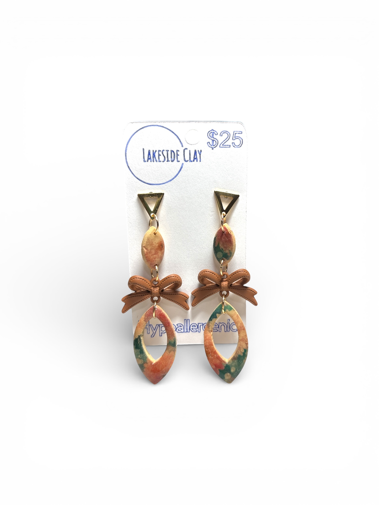 [9-7] Flower Pattern Drops with Bows