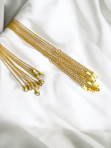 [58-2] 18" Chain for Pendants - Gold Coloured