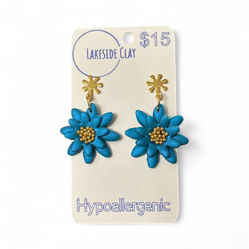 [1-9] Teal 3D Flowers