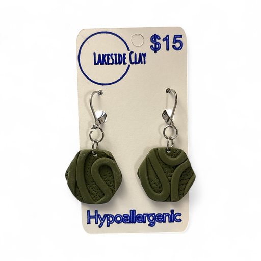 [2-2] Army Green Texture Hexagons