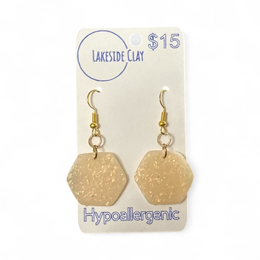 [43-9] White Opalescent Hexagons