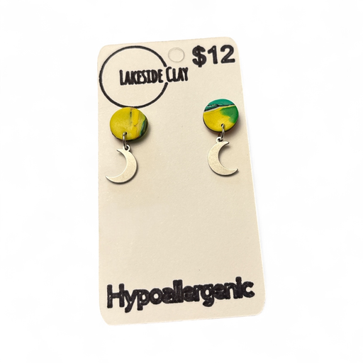 [45-54] Water Colour Circles with Moon Charms