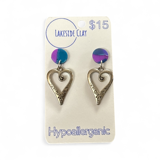 [45-55] Water Colour Circles with Heart Charms