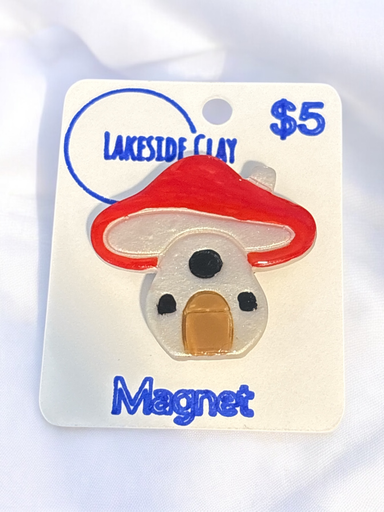 [A-26] Mushroom House Magnet