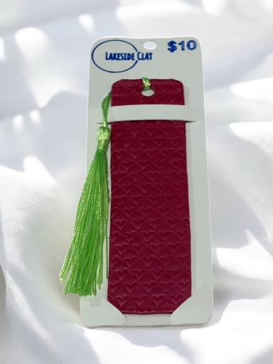 [22-75] Pink Pearl Hearts Bookmark