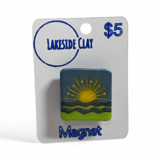 [Q-2] Sunrise over Hills with Blue Sky Magnet