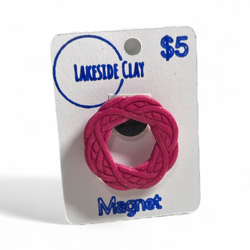 [Q-9] Pink Wreath Magnet
