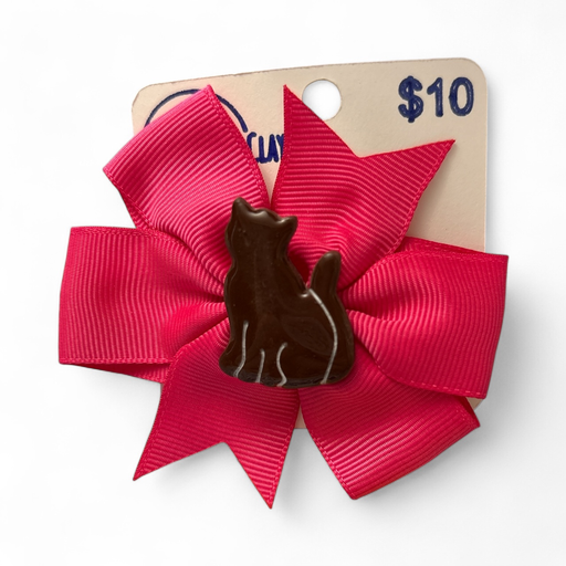 [63-4] Brown Cat Hair Bow