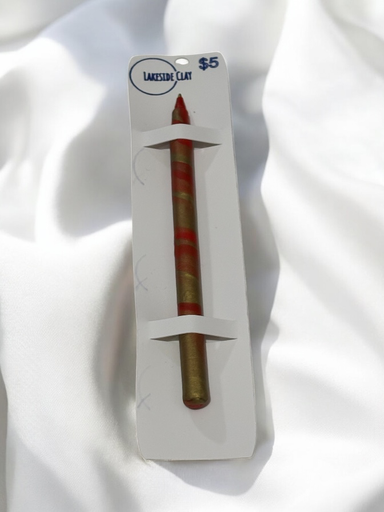 [L-36] Red & Gold Twist Pen 