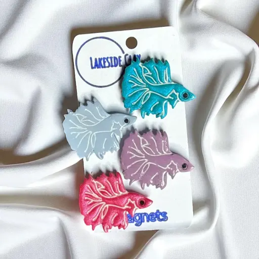 [B-13] Betta Fish Magnet Set