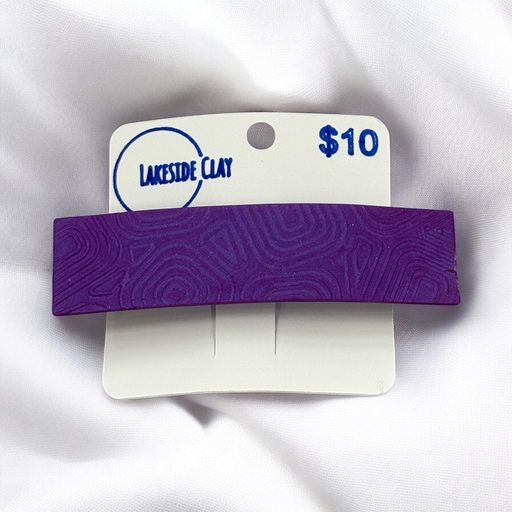 [19-22] Purple Art Deco Barrette