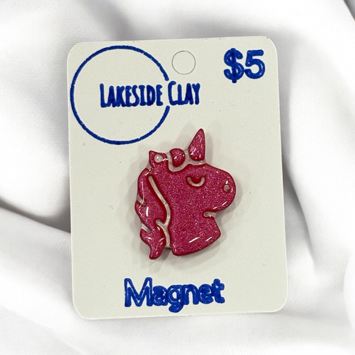 [A-42] Pink Unicorn Magnet