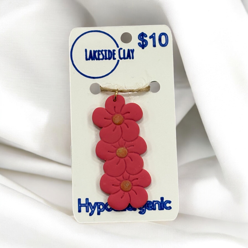 [11-20] Pink Flower Drop Pendant