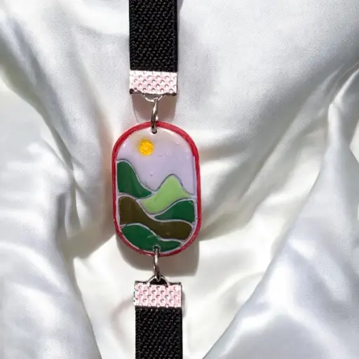 [66-5] Rolling Hills Elastic Bookmark