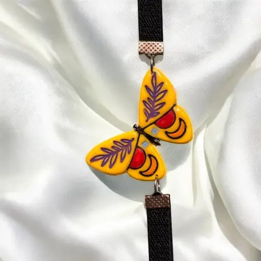 [66-7] Whimsical Wings Elastic Bookmark