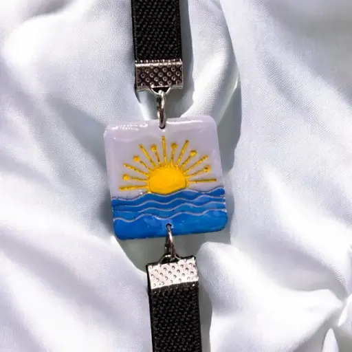 [66-8] Ocean Sunrise Elastic Bookmark