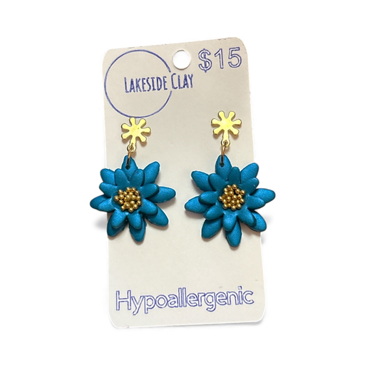 [1-7] Teal 3D Flowers