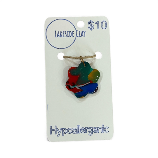 [45-1] Water Colour Flower Pendant